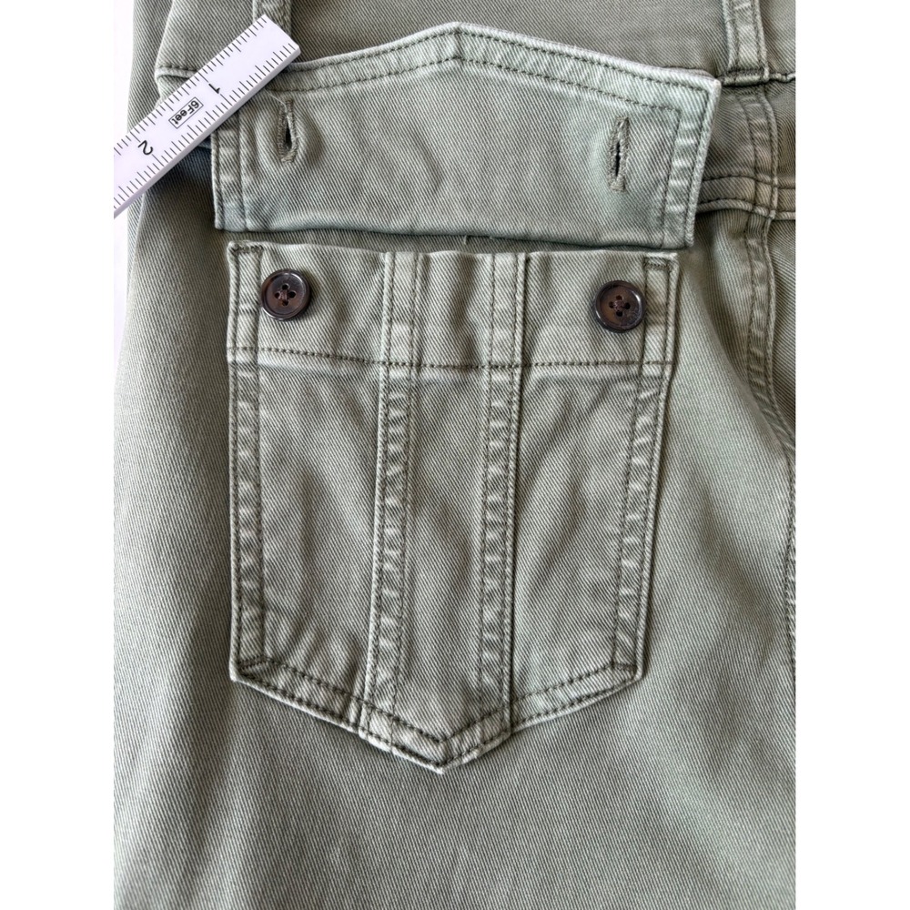 Spanx Olive Green Stretch Twill Ankle Cargo Pants Olive Green Size Large Utility - Picture 9 of 10